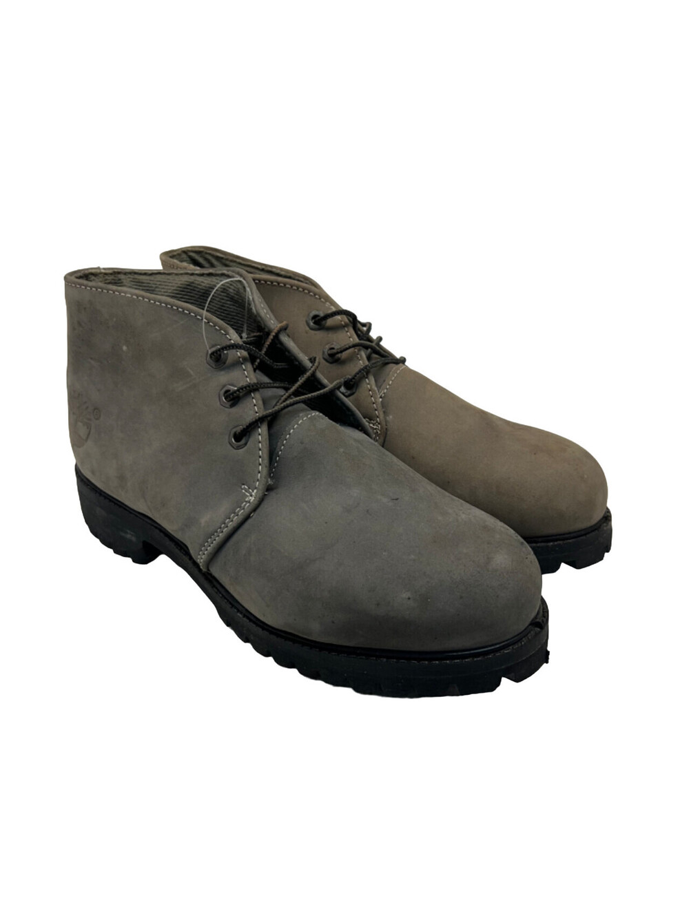 Timberland Men's Mid-Cut Soft Toe Chukka Boots 11019 Grey Leather Size 8.5W